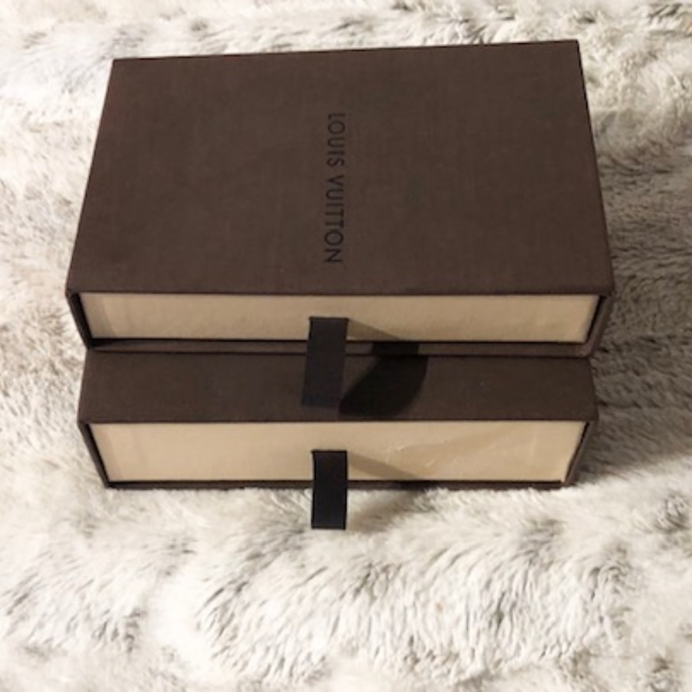 Louis Vuitton Boxes & Dustbag 5 1/2" x 3" SET OF 2